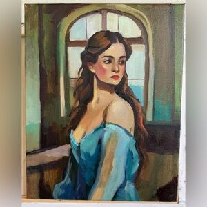 oil paintings original “Portrait study”, 14x11, oil on canvas